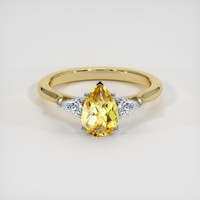 1.27 Ct. Gemstone Ring, 14K White & Yellow 1