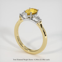 1.27 Ct. Gemstone Ring, 14K White & Yellow 2