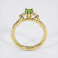 1.05 Ct. Green Sapphire Ring, 10K Yellow Gold 3