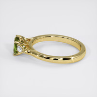 1.05 Ct. Green Sapphire Ring, 10K Yellow Gold 4
