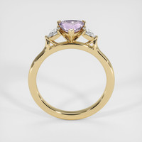 0.98 Ct. Purple Sapphire Ring, 10K Yellow Gold 3