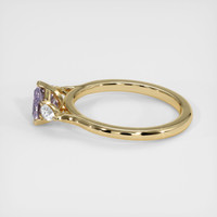 0.98 Ct. Purple Sapphire Ring, 10K Yellow Gold 4