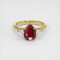2.56 Ct. Ruby Ring, 14K Yellow Gold 1