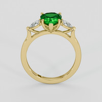 1.49 Ct. Emerald Ring, 18K Yellow Gold 3