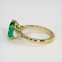1.69 Ct. Emerald Ring, 18K Yellow Gold 4