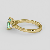 1.15 Ct. Emerald Ring, 18K Yellow Gold 4