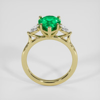 2.68 Ct. Emerald Ring, 18K Yellow Gold 3