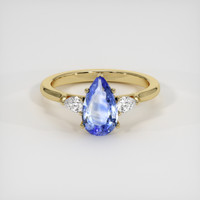 1.86 Ct. Blue Sapphire Ring, 18K Yellow Gold 1