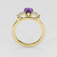 1.75 Ct. Purple Sapphire Ring, 18K Yellow Gold 3