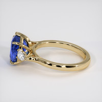 3.17 Ct. Blue Sapphire Ring, 18K Yellow Gold 4