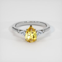 1.27 Ct. Gemstone Ring, 14K Yellow & White 1