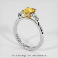 1.27 Ct. Gemstone Ring, 14K Yellow & White 2