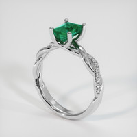 1.15 Ct. Emerald Ring, Platinum 950 2