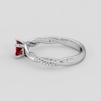 0.30 Ct. Ruby Ring, Platinum 950 4