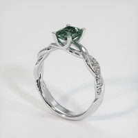 0.78 Ct. Sapphire Ring, Platinum 950 2
