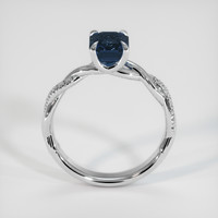 2.12 Ct. Blue Sapphire Ring, Platinum 950 3
