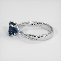 2.12 Ct. Blue Sapphire Ring, Platinum 950 4