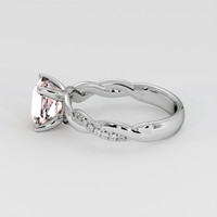 3.09 Ct. Peach Sapphire Ring, Platinum 950 4