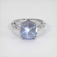 5.20 Ct. Grey Sapphire Ring, Platinum 950 1