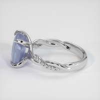 5.20 Ct. Grey Sapphire Ring, Platinum 950 4