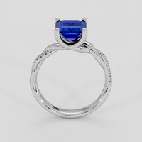 2.21 Ct. Blue Sapphire Ring, Platinum 950 3