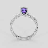 1.88 Ct. Purplish Blue Sapphire Ring, Platinum 950 3