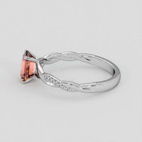1.54 Ct. Padparadscha Sapphire Ring, Platinum 950 4