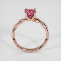 1.80 Ct. Reddish Pink Sapphire Ring, 14K Rose Gold 3