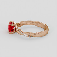 1.11 Ct. Ruby Ring, 14K Rose Gold 4
