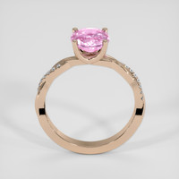 1.82 Ct. Pink Sapphire Ring, 14K Rose Gold 3