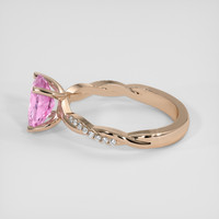 1.82 Ct. Pink Sapphire Ring, 14K Rose Gold 4