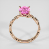 1.99 Ct. Pink Sapphire Ring, 14K Rose Gold 3