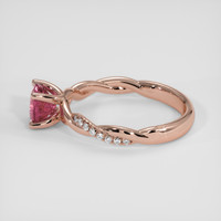 1.80 Ct. Reddish Pink Sapphire Ring, 18K Rose Gold 4