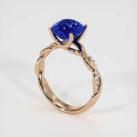 3.33 Ct. Sapphire Ring, 18K Rose Gold 2