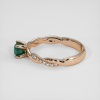 1.09 Ct. Greenish Blue Sapphire Ring, 18K Rose Gold 4