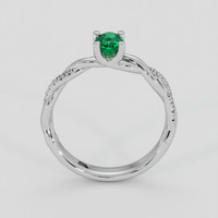0.41 Ct. Emerald Ring, Silver 3