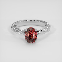 2.54 Ct. Padparadscha Sapphire Ring, 10K White Gold 1