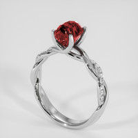 2.54 Ct. Padparadscha Sapphire Ring, 10K White Gold 2