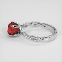 2.54 Ct. Padparadscha Sapphire Ring, 10K White Gold 4