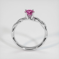 0.59 Ct. Pink Sapphire Ring, 10K White Gold 3