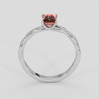 1.54 Ct. Padparadscha Sapphire Ring, 10K White Gold 3