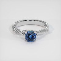 1.20 Ct. Sapphire Ring, 14K White Gold 1