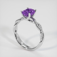 1.86 Ct. Bi Color Sapphire Ring, 14K White Gold 2