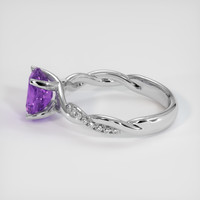 1.86 Ct. Bi Color Sapphire Ring, 14K White Gold 4