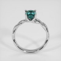 1.36 Ct. Bluish Green Sapphire Ring, 14K White Gold 3