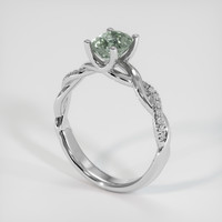 1.20 Ct. Sapphire Ring, 14K White Gold 2