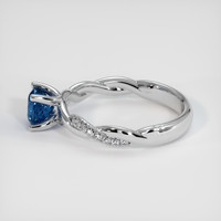 1.20 Ct. Sapphire Ring, 18K White Gold 4