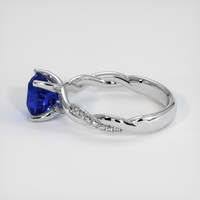 3.06 Ct. Bi Color Sapphire Ring, 18K White Gold 4