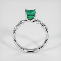 1.15 Ct. Emerald Ring, 18K White Gold 3