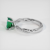 1.15 Ct. Emerald Ring, 18K White Gold 4